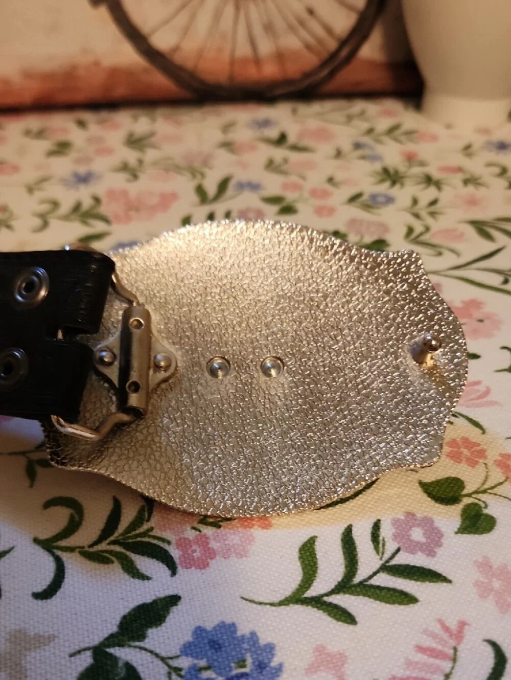 Men's Black Leather Belt with Gold Longhorn Western Buckle